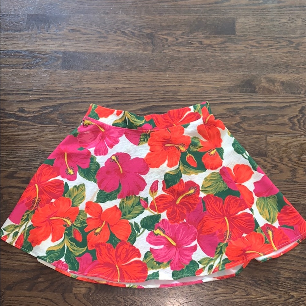 Floral skater skirt
